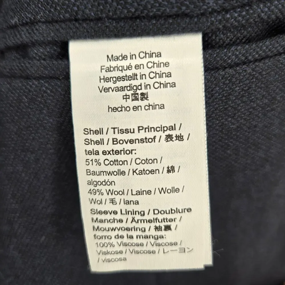 J. Crew Ludlow Slim-fit suit jacket in English cotton-wool BH230 Navy, Size 42R
